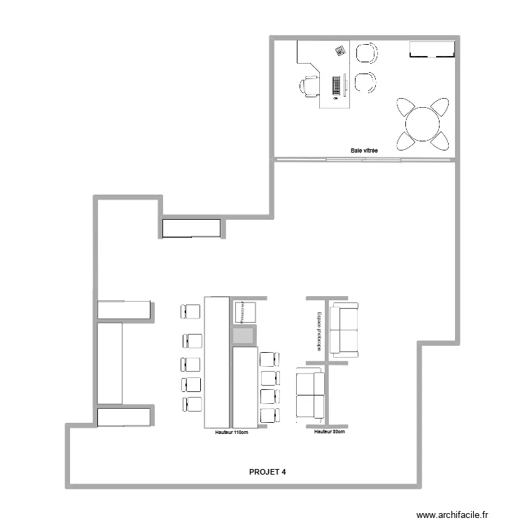 AMENAGEMENT BUREAUX SPL ETAGE 2.4. Plan de 1 et 0 m² AMENAGEMENT BUREAUX SPL ETAGE 2.4. Plan de 1 et 0 m²