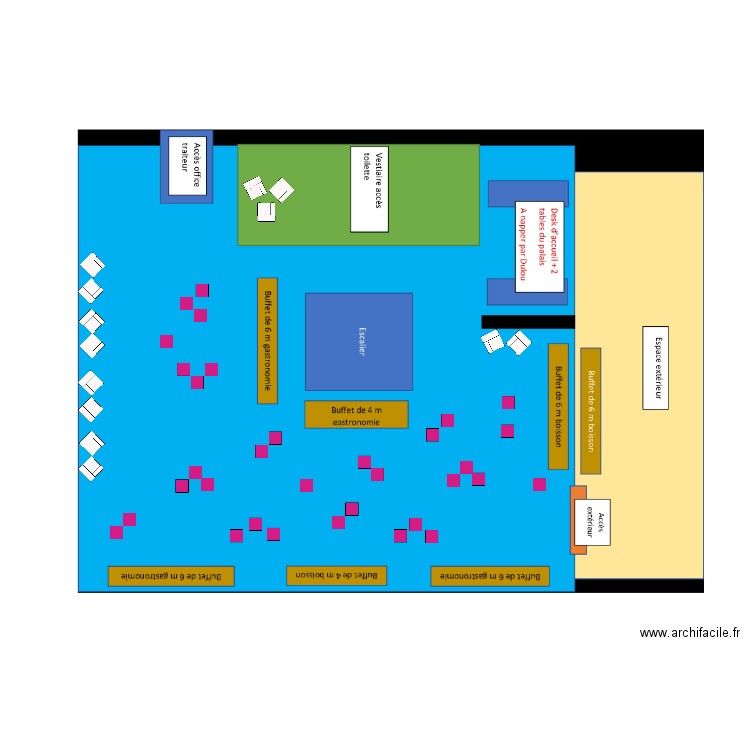 IMPLANTATION PALAIS DES CONGRES INTERIEUR B. Plan de 0 pièce et 0 m2