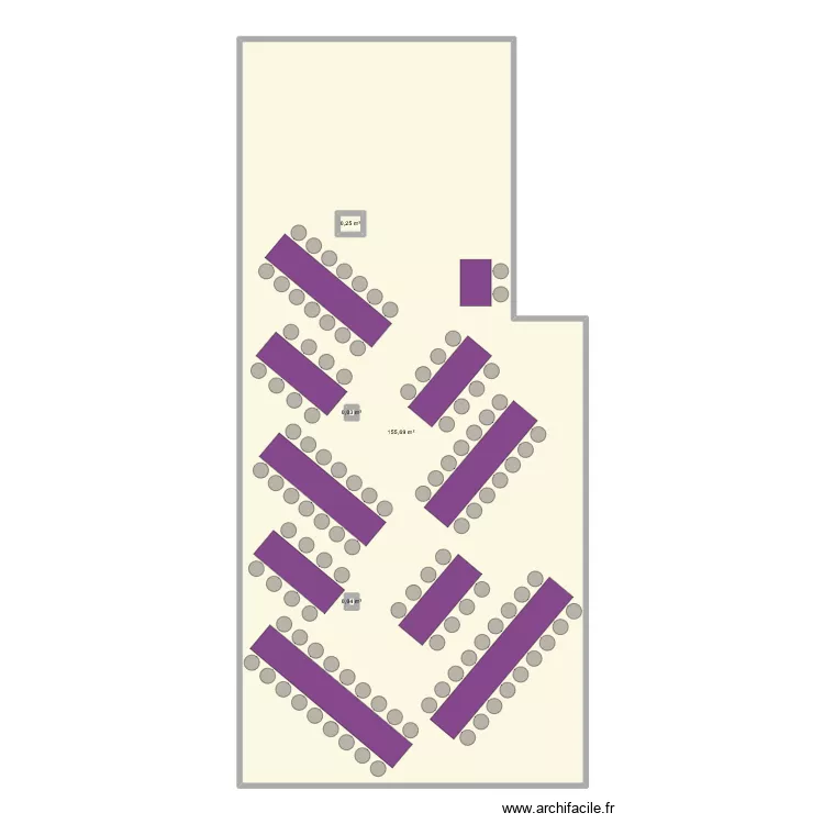 Or&eacute;e du Bois - restaurant. Plan de 4  et 157 m²