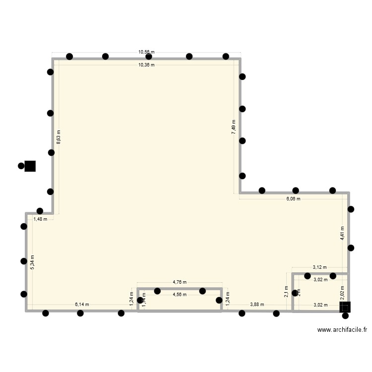 FERNANDES. Plan de 3 pièces et 191 m2