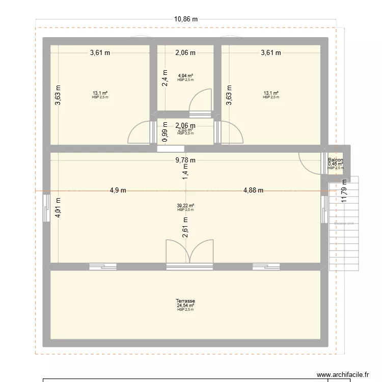 PROJET MEYNARD. Plan de 14 et 193 m² PROJET MEYNARD. Plan de 14 et 193 m²