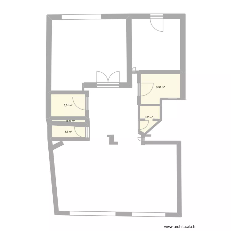 AV MEDE IXELLES. Plan de 5  et 10 m²