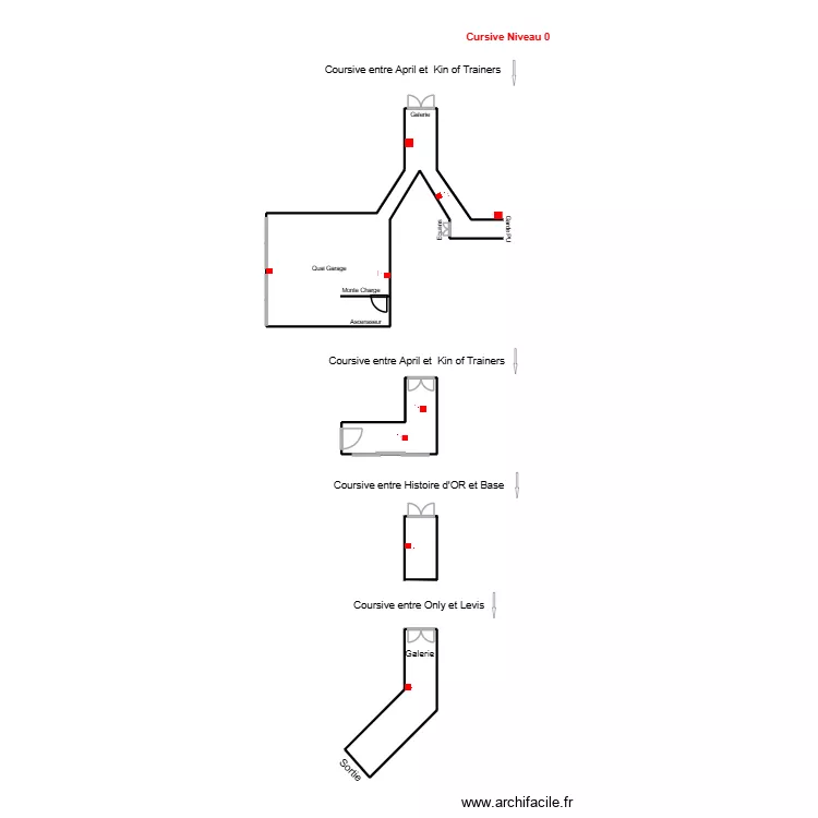 Cursive N0. Plan de 2 et 10 m² Cursive N0. Plan de 2 et 10 m²