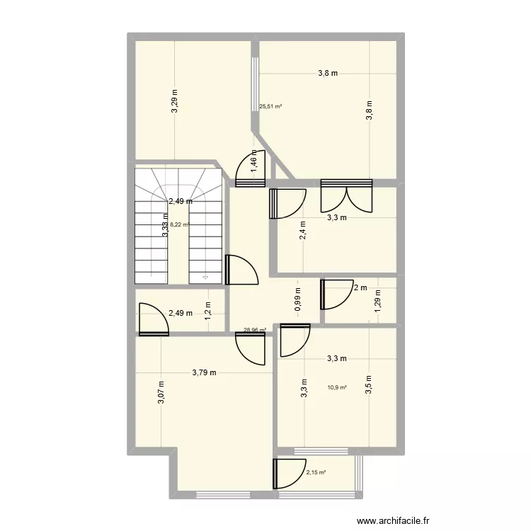 iii. Plan de 7 Pièces et 81 m² iii. Plan de 7 Pièces et 81 m²
