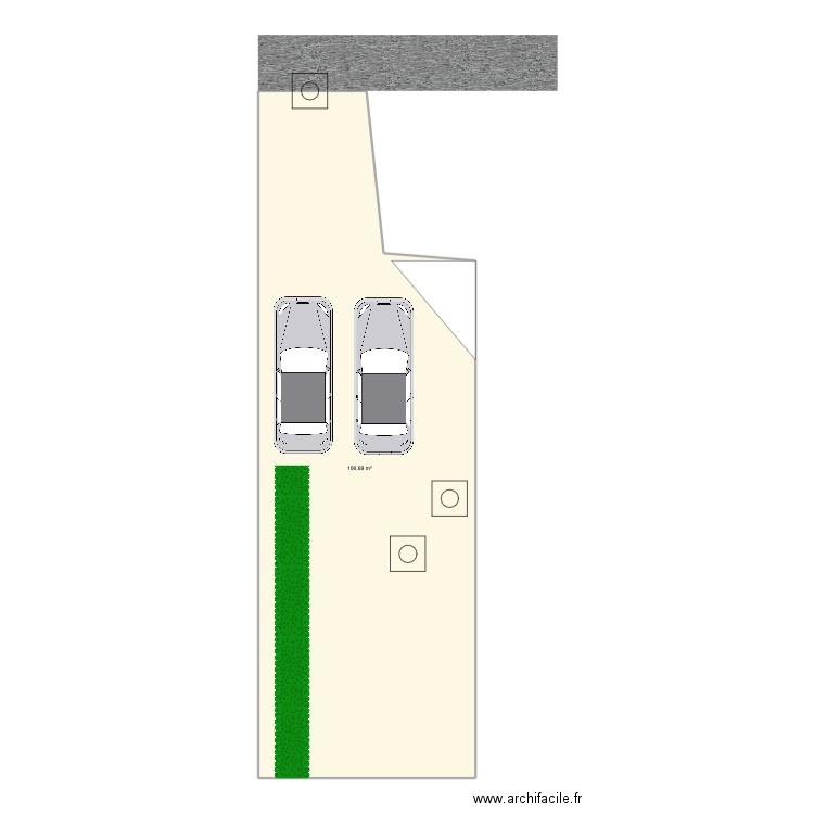 ACCES PLOUBALAY. Plan de 1 pièce et 107 m2
