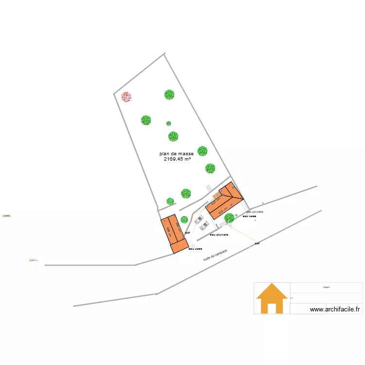 grange decazeville 86. Plan de 