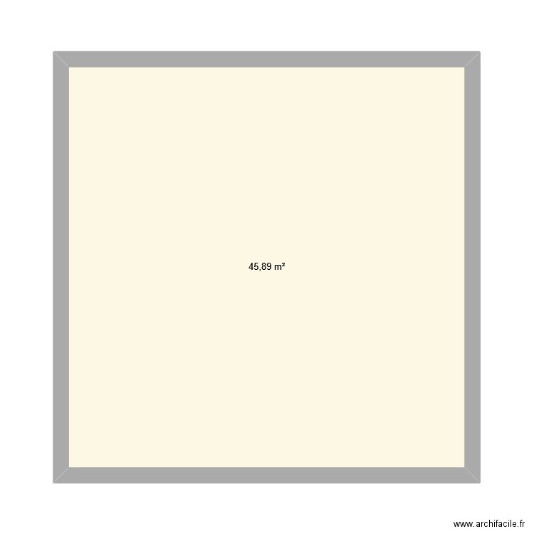 Ferry/Lesourd. Plan de 1 pièce et 46 m2