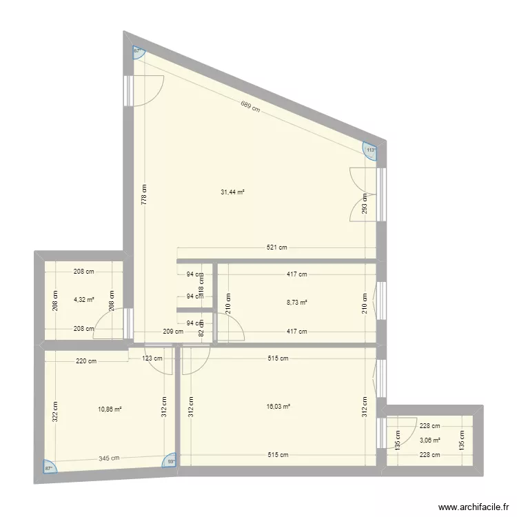 Apartamento A. Plan de 