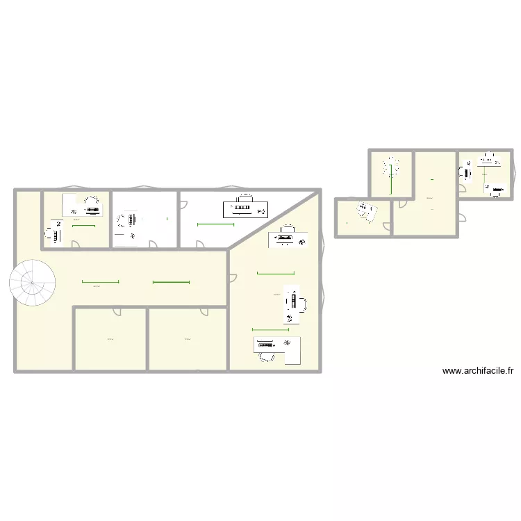 MRAX. Plan de 9  et 633 m²