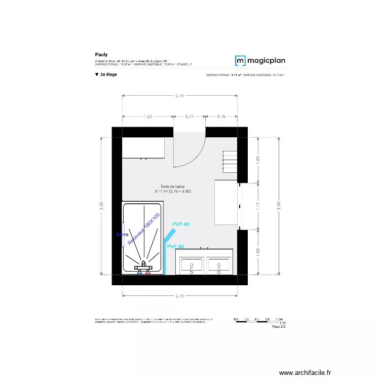 Plan Projet  Pauly. Plan de 