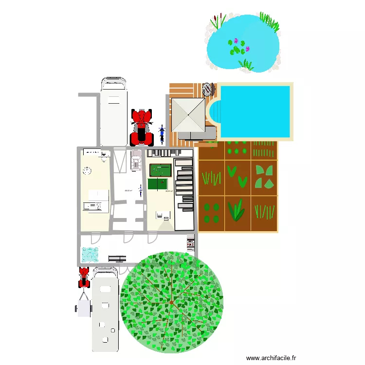 Chambre de reve. Plan de 