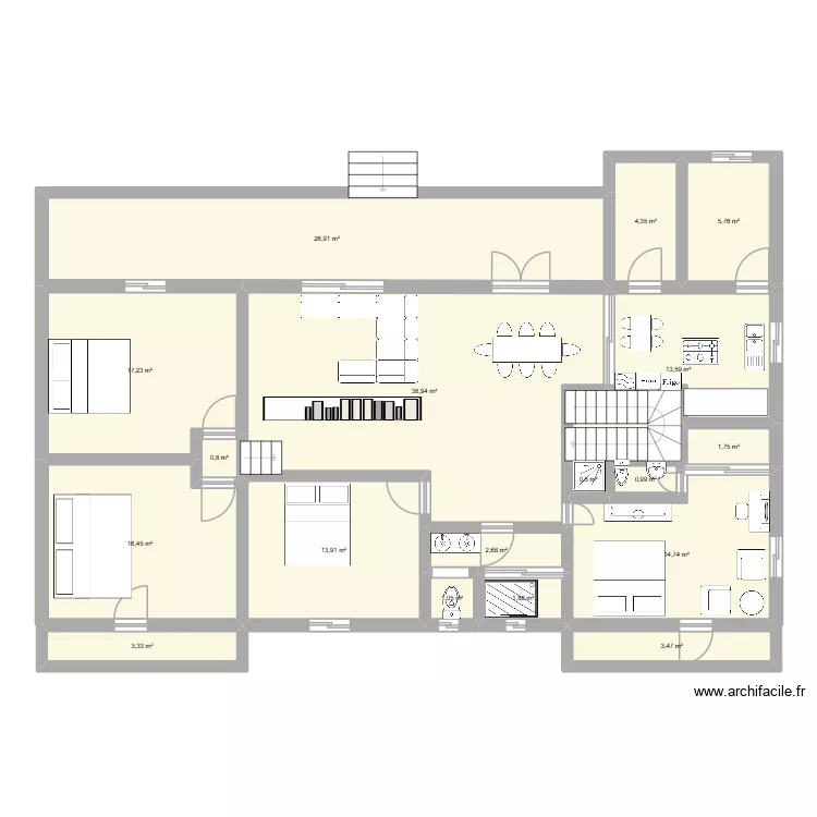 1ER ETAGE. Plan de 1ER ETAGE. Plan de