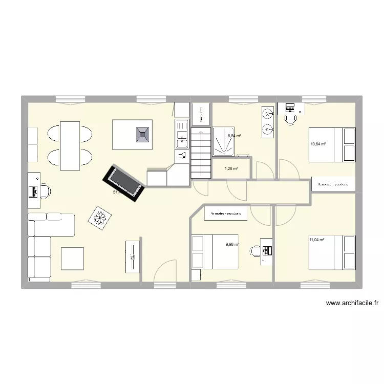 plan maison saint parres les vaudes n 1. Plan de 