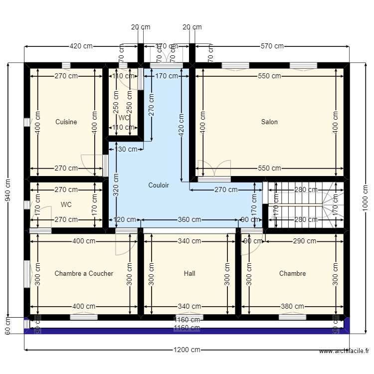 Plan de terrain 12mx10m Client 26 18 61 06. Plan de 10 pièces et 101 m2