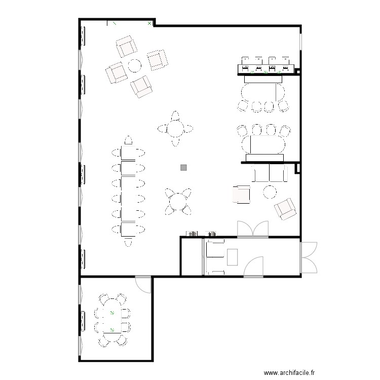 Forward Open Space Amenagement 3. Plan de 6 pièces et 164 m2
