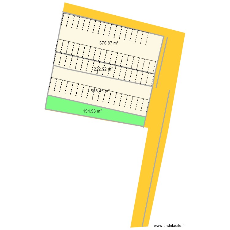 AW225. Plan de 4 pièces et 1602 m2