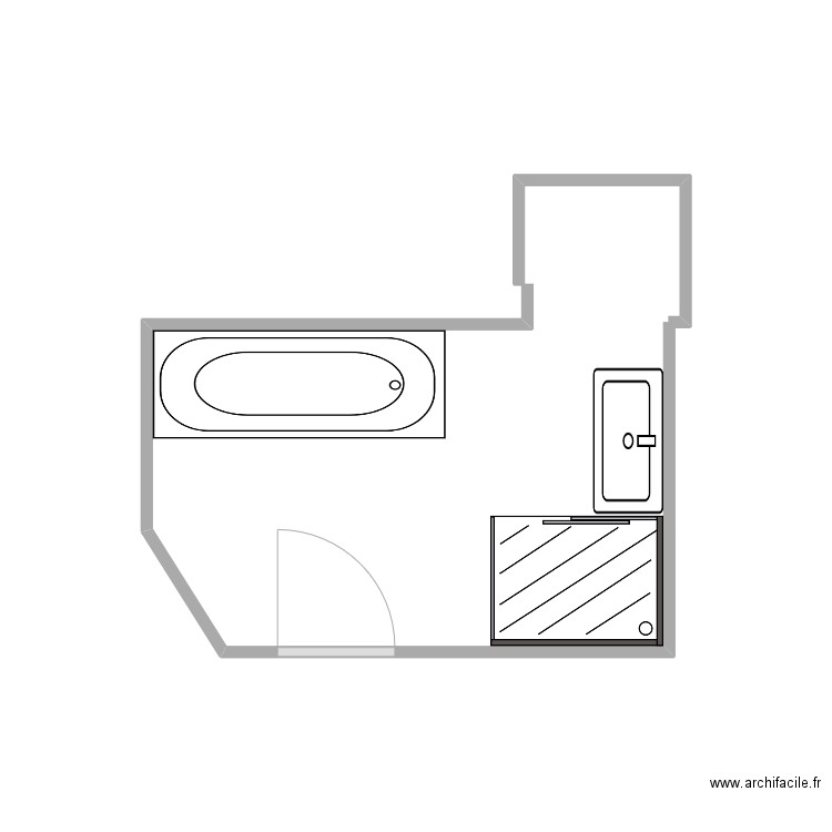 3sdb. Plan de 0 pièce et 0 m2