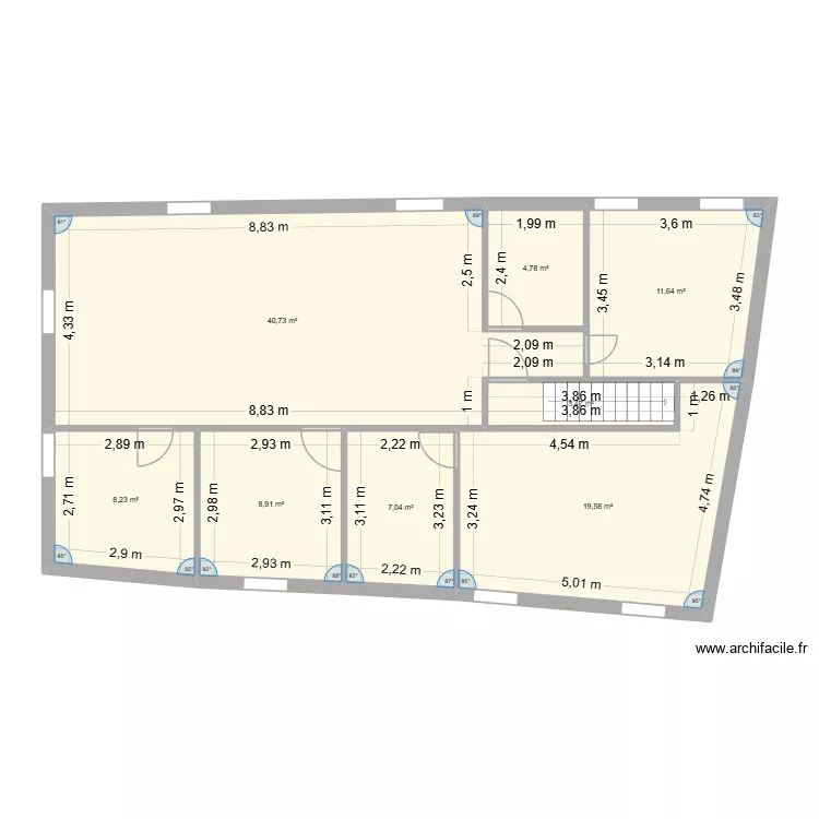 ETAGE 1 DEUXIEME CONFIG. Plan de 