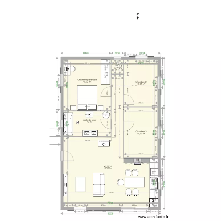 Plan futur maison V2. Plan de 