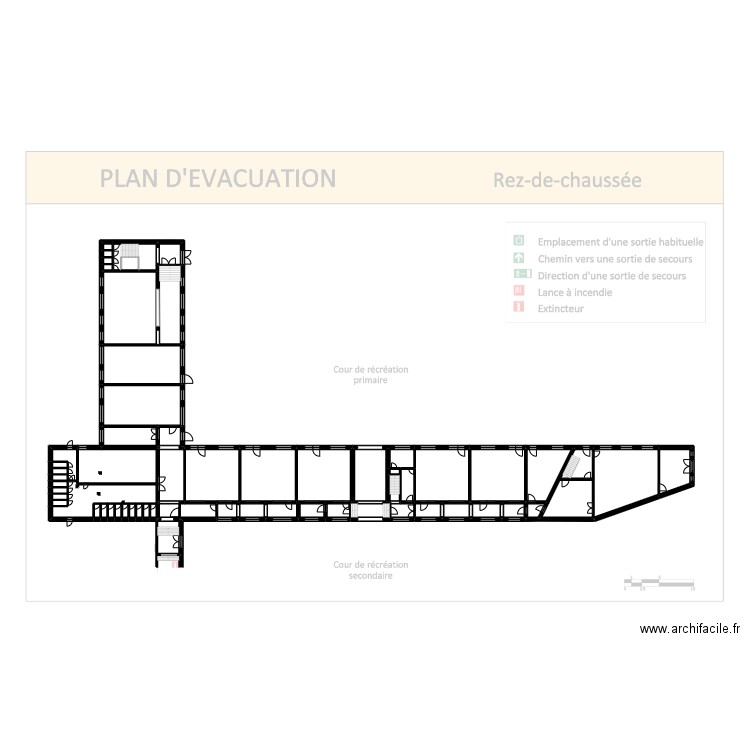 Jemappes Fondamental Rez-de-chaussée. Plan de 62 pièces et 718 m2