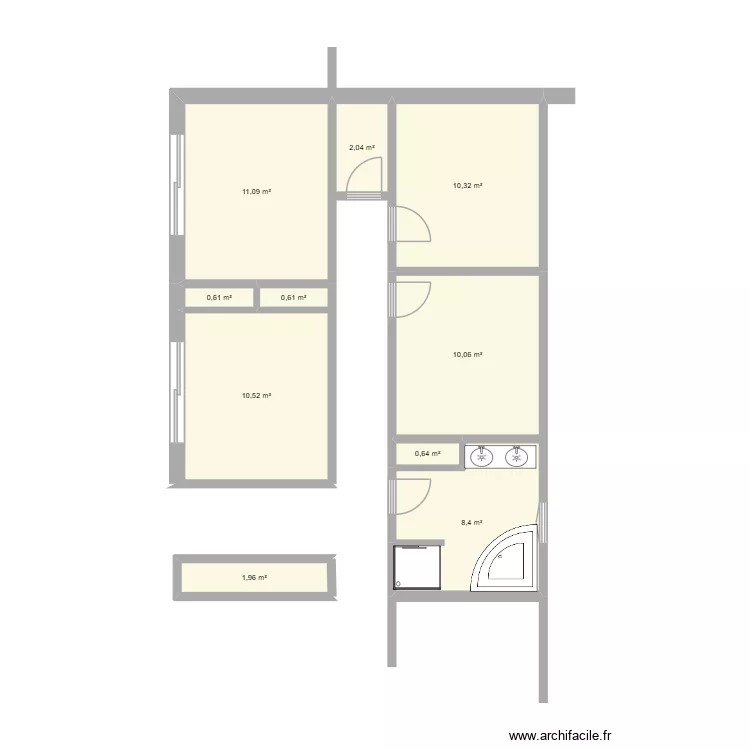 MIMIZAN 2. Plan de 10 et 56 m² MIMIZAN 2. Plan de 10 et 56 m²
