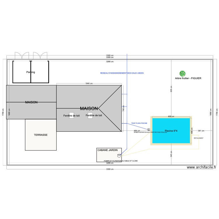 DP2. Plan de 1 pièce et 551 m2