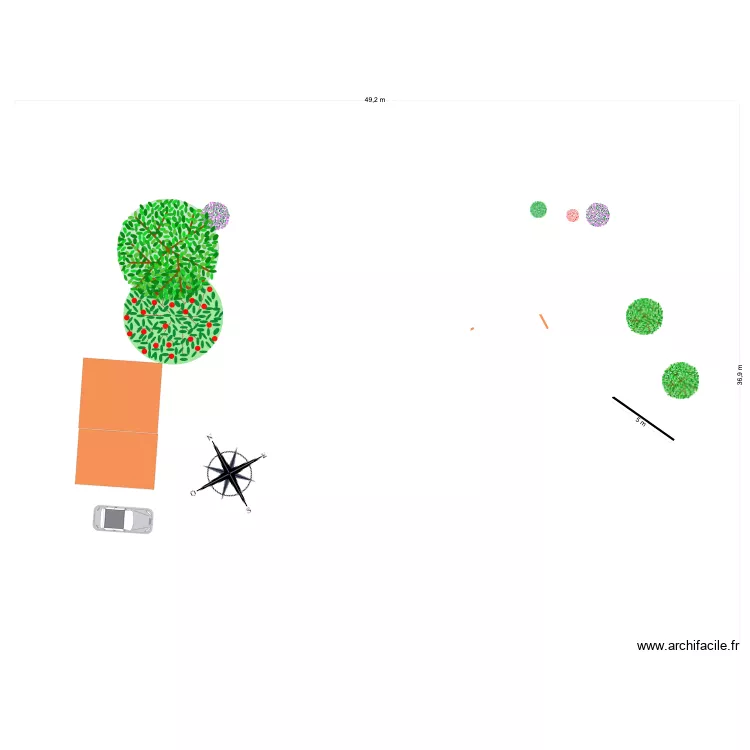 piscine 7,5 x 4. Plan de 
