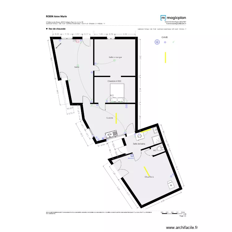 ROBIN Anne Marie RDC. Plan de 