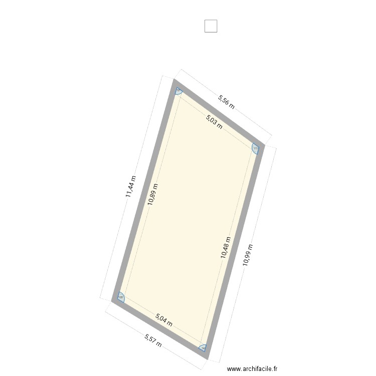 Johan dom. Plan de 1 pièce et 51 m2
