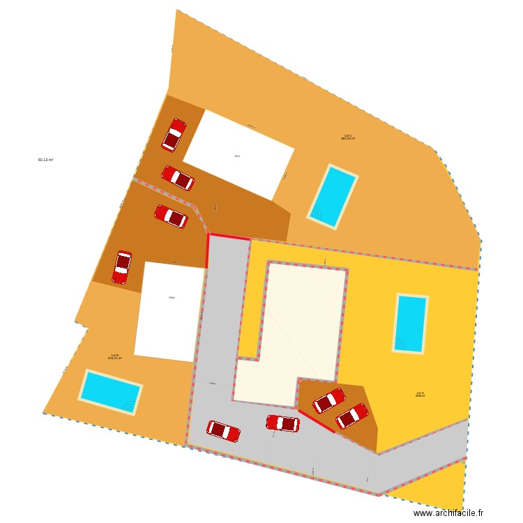 plan _10. Plan de 1 pièce et 134 m2