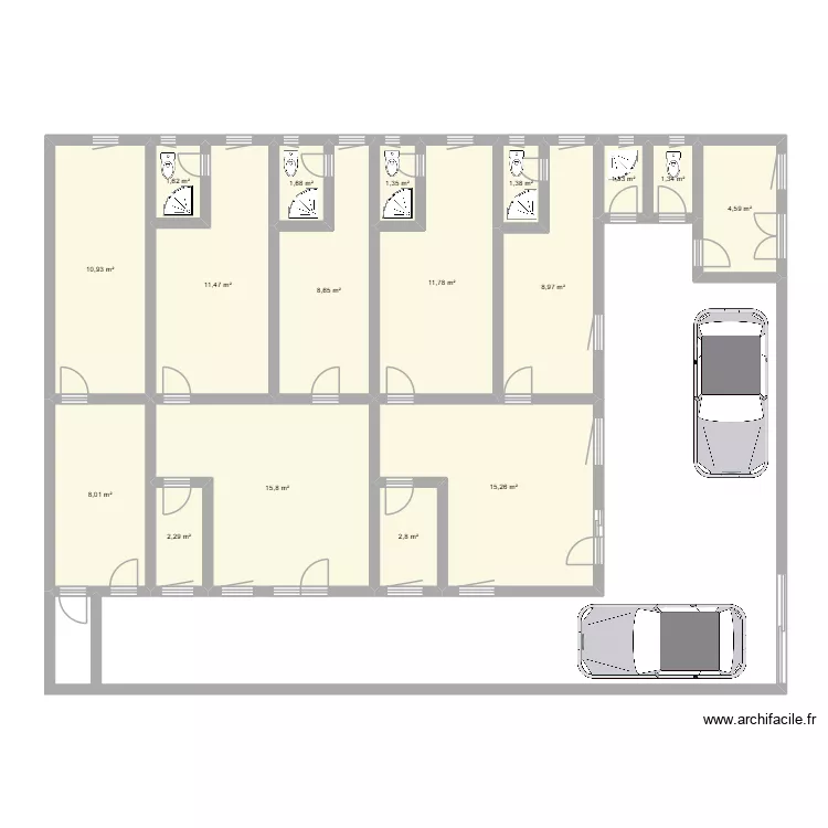 PALAIS. Plan de 17 et 109 m² PALAIS. Plan de 17 et 109 m²