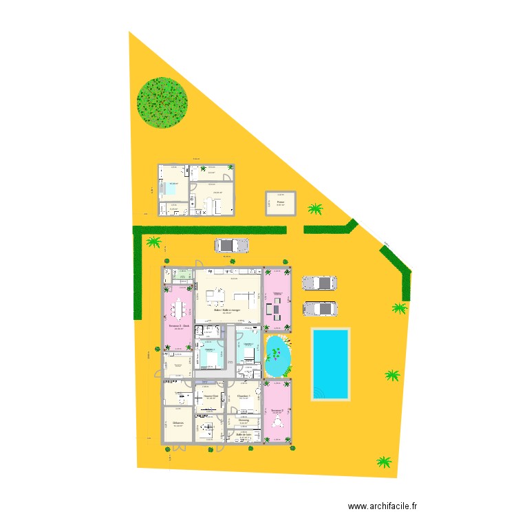 Maison 333-303-1. Plan de 26 pièces et 321 m2