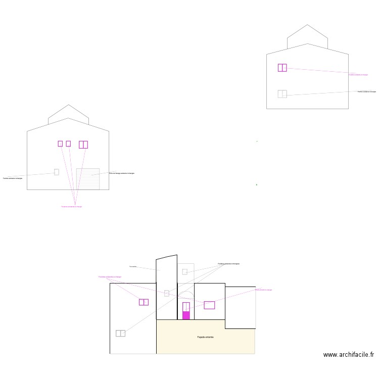 ASSAS Façade EST. Plan de 0 pièce et 0 m2