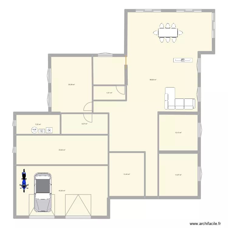 carre3. Plan de 10 pièces et 244 m² carre3. Plan de 10 pièces et 244 m²