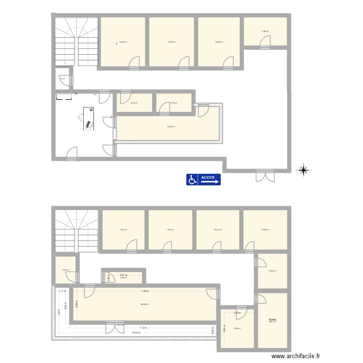 NosyB. Plan de 19 pièces et 189 m2