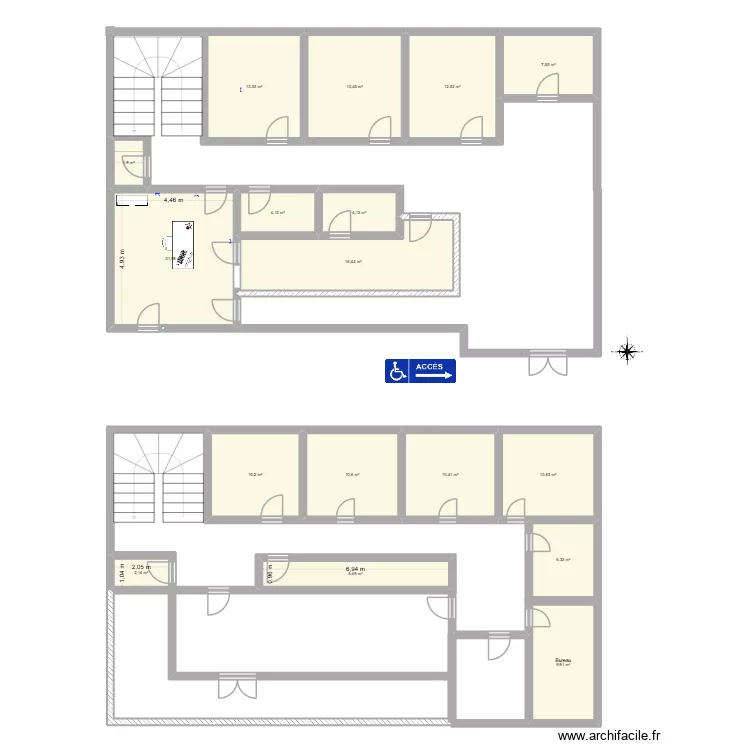 NosyB. Plan de 17  et 162 m²
