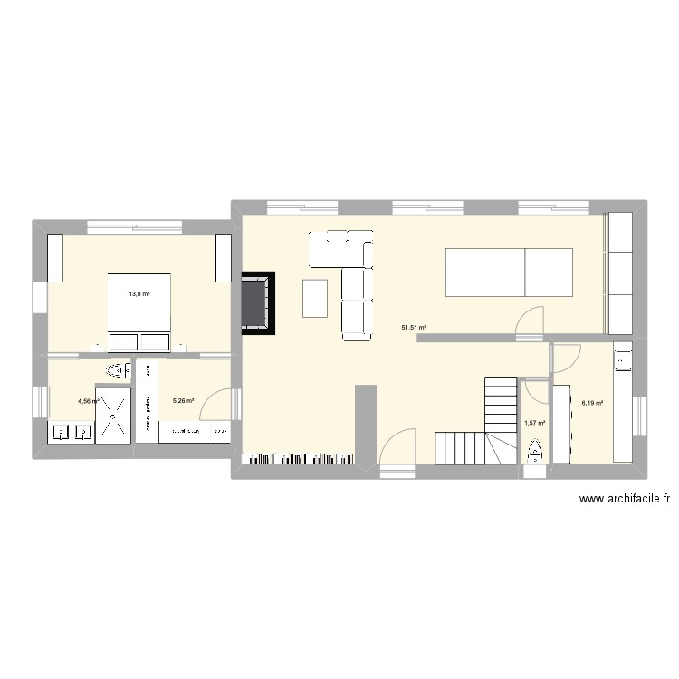 Maison delattre RDC v1 . Plan de 0 pièce et 0 m2