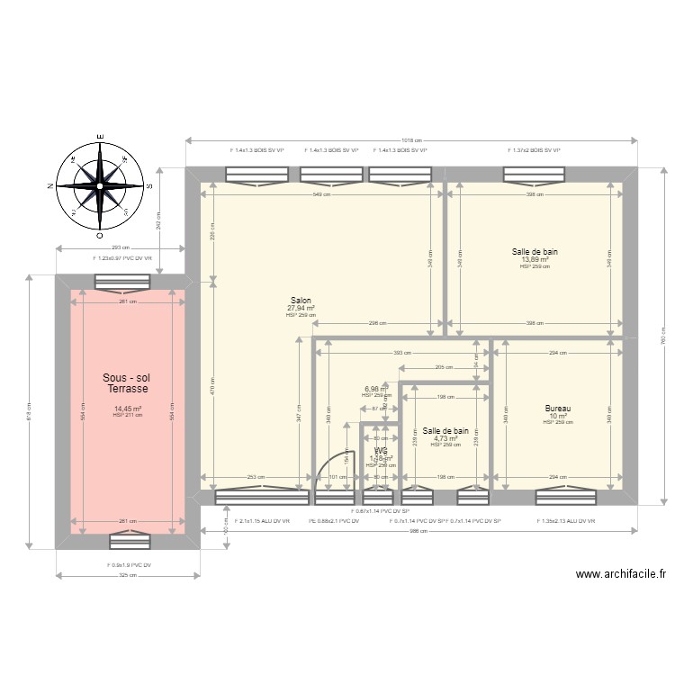 ML24010527 TREIHLOU. Plan de 7 pièces et 79 m2