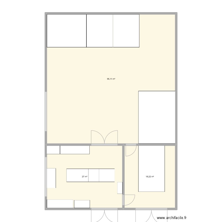 Atelier - magasin projet. Plan de 0 pièce et 0 m2