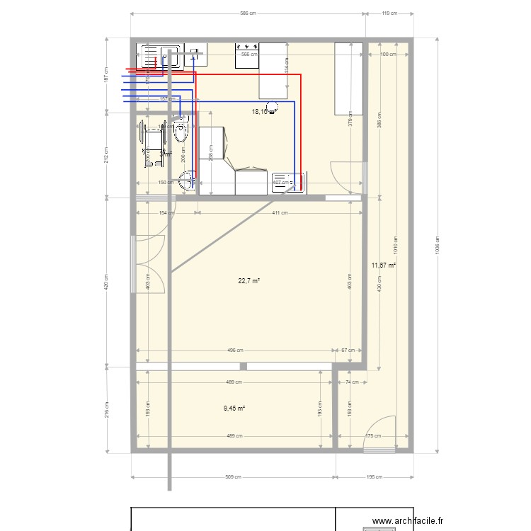 pacifique bar plomberi. Plan de 0 pièce et 0 m2
