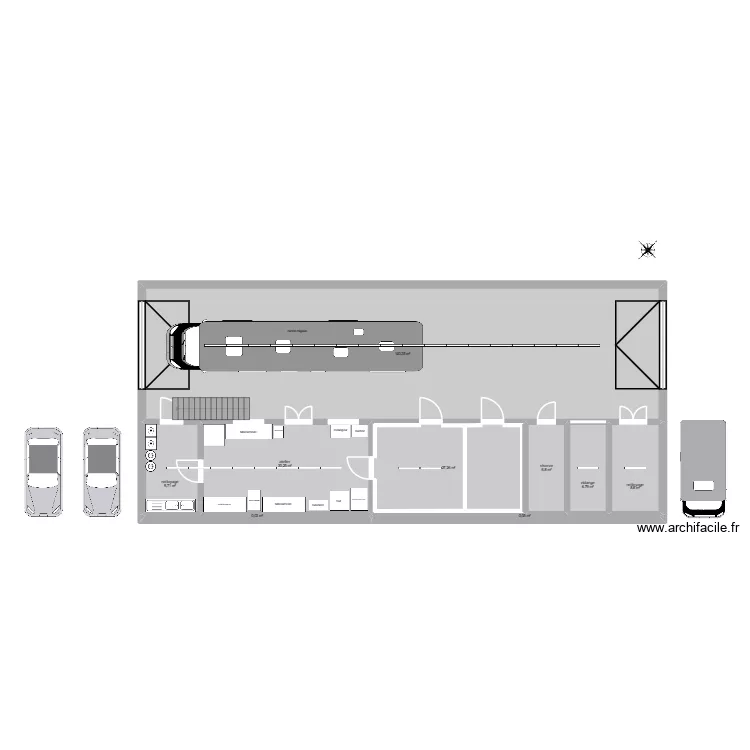 andenne 1.2. Plan de 23  et 318 m²
