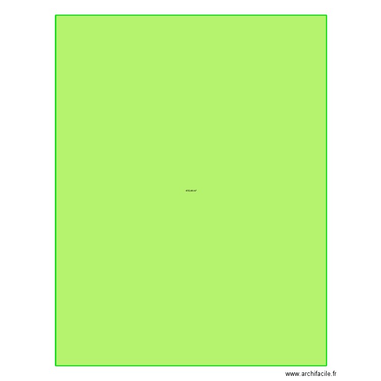 terrain 6. Plan de 1 pièce et 410 m2