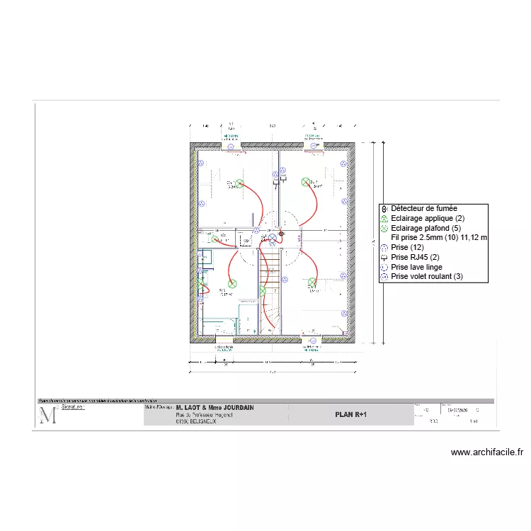 IMPLANT LAOT JOURDAIN ETAGE. Plan de IMPLANT LAOT JOURDAIN ETAGE. Plan de