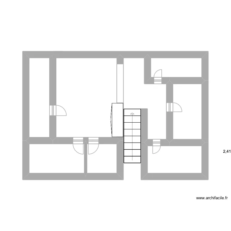 DO 04/02 ETAGE. Plan de 6  et 12 m²