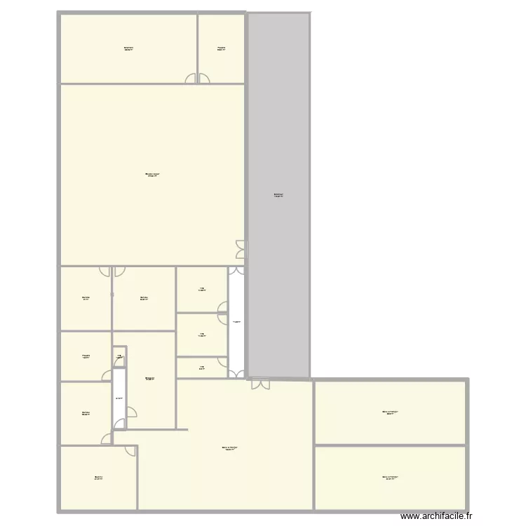 Restaurant Scolaire. Plan de 19  et 894 m²