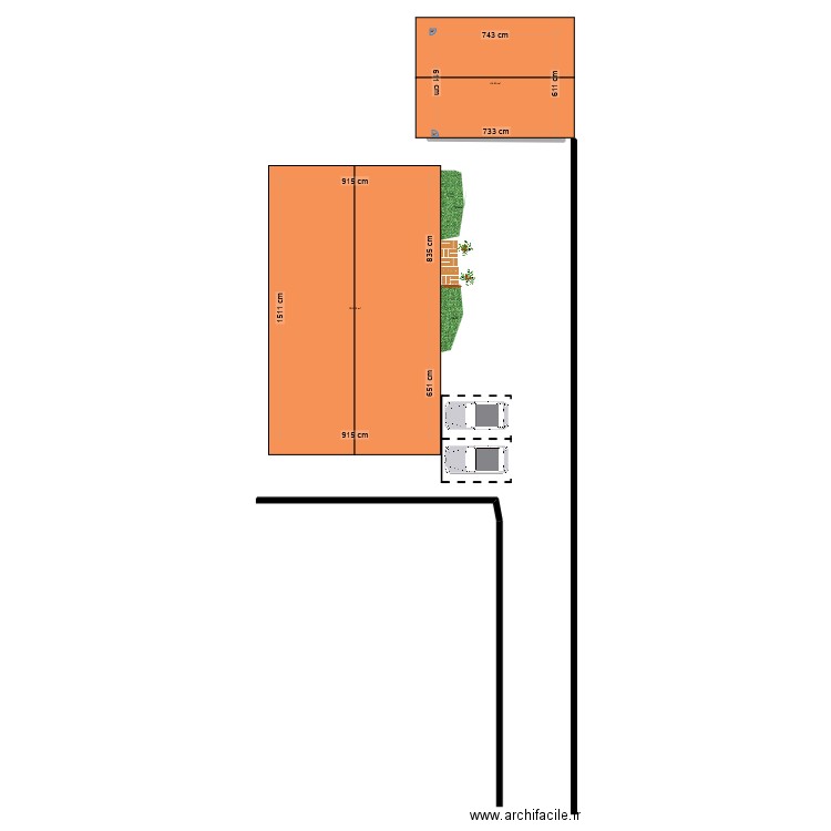 joe. Plan de 2 pièces et 183 m2