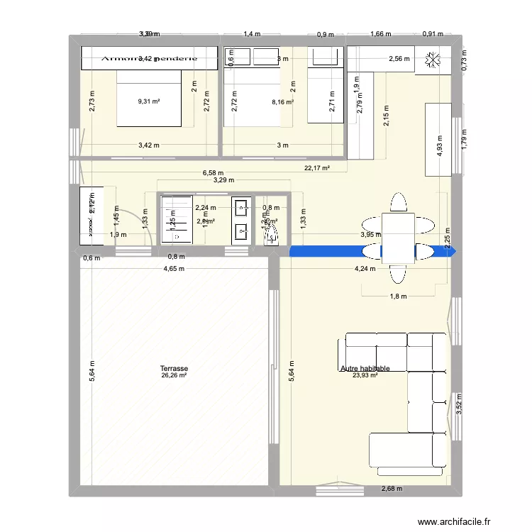 SAUSSET PAPA IDEE 6. Plan de 7 et 94 m² SAUSSET PAPA IDEE 6. Plan de 7 et 94 m²