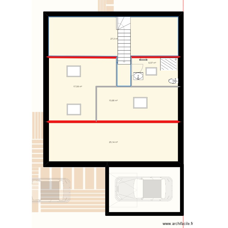 GUERIN  RDCH. Plan de 22 pièces et 653 m2