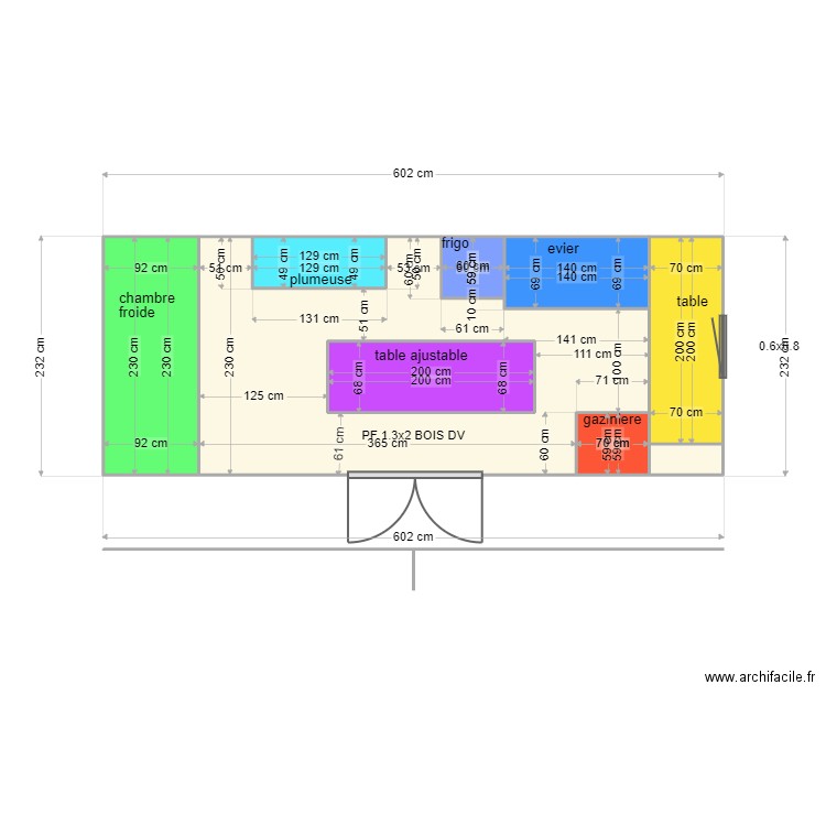 algeco. Plan de 0 pièce et 0 m2