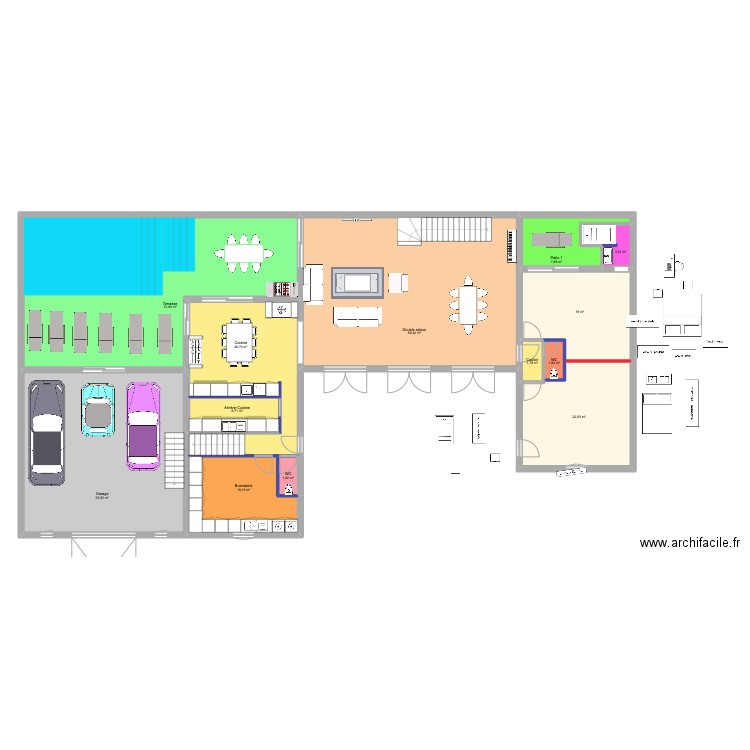 LASSEPPE RDC. Plan de 17 pièces et 362 m2